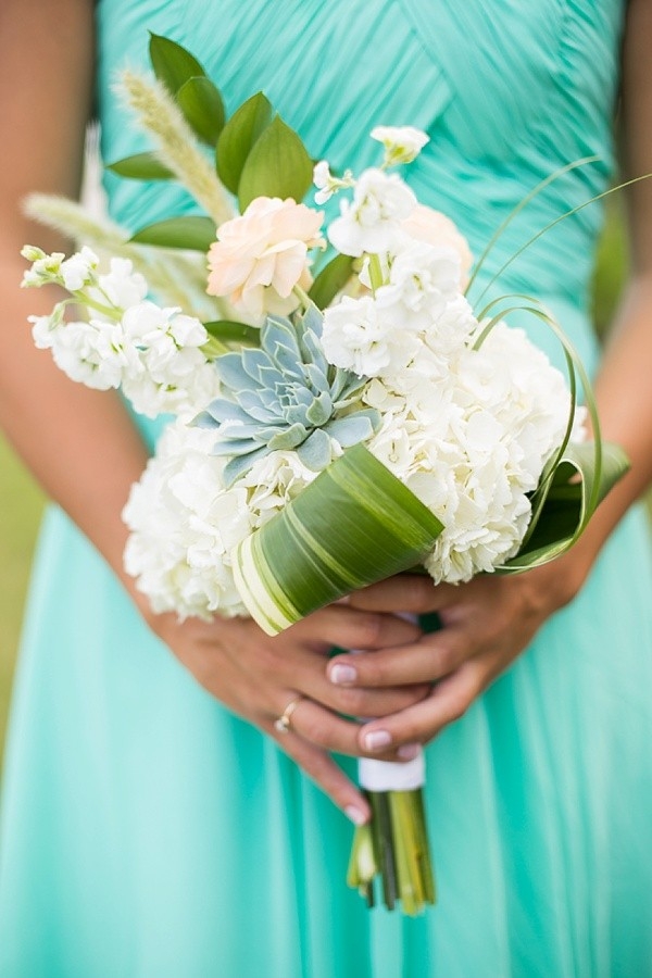 Handmade Mint Green Beach Wedding