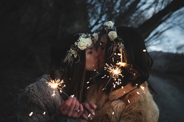 Woodland Elopement with Chic Reception