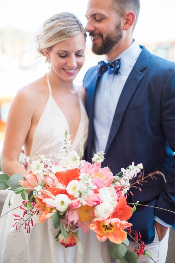 Nautical Coral and Blue Destination Wedding