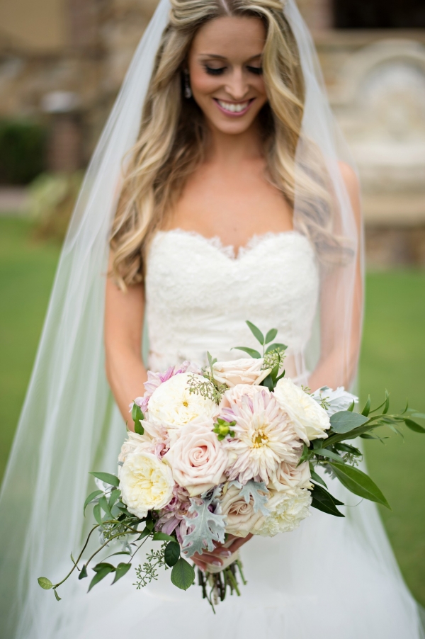 Ivory Pink & Gold Romantic Tuscan Style Wedding