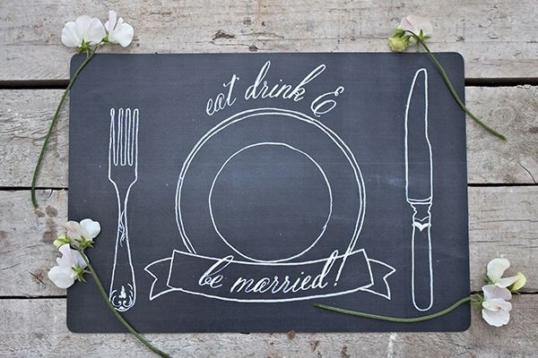 Free Printable: Chalkboard Placemats