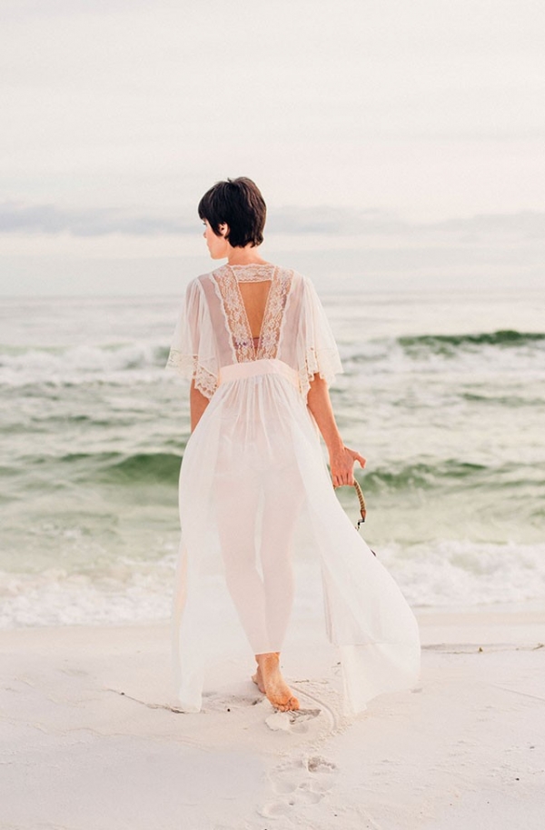 Wistfully Romantic Gulf Coast Beach Boudoir