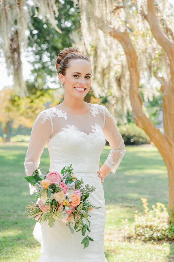 Pink & Gold Rooftop Charleston Destination Wedding