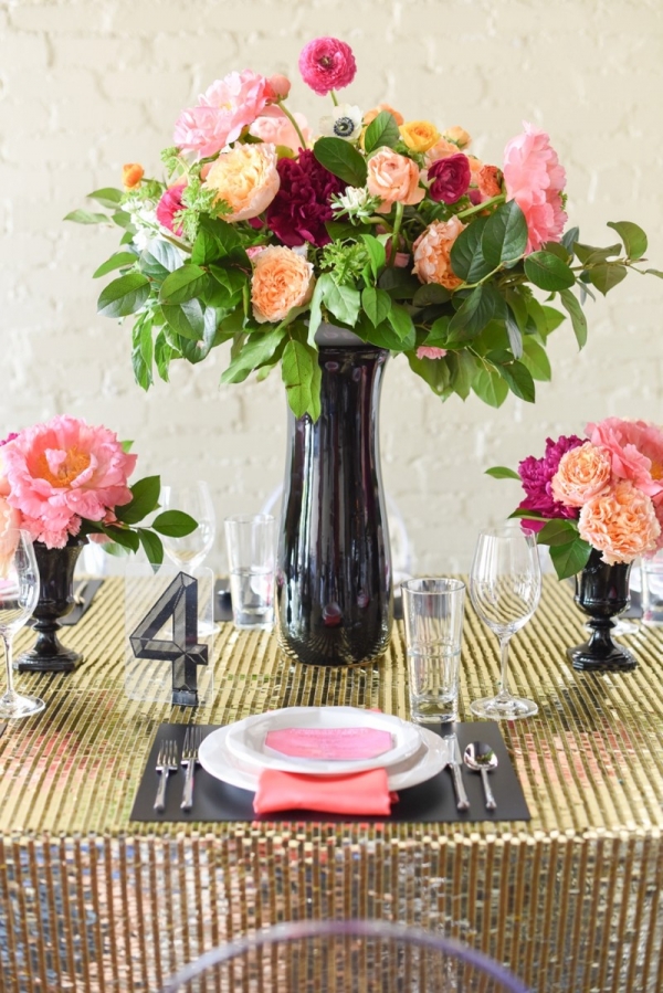 Chic Modern Pink and Orange Wedding Ideas