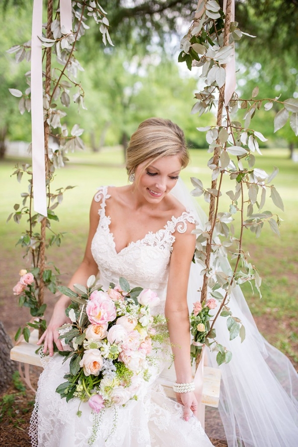 Blush Spring Garden Wedding