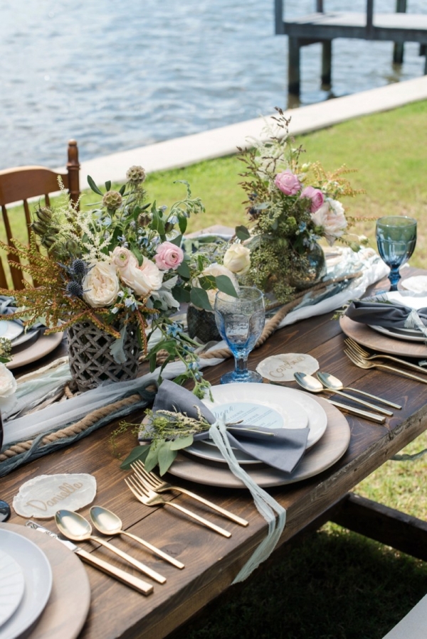 Ocean Inspired Wedding Ideas Featuring Dessy