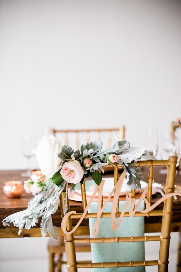 Dreamy Mint and Rose Gold Styled Shoot with Minted