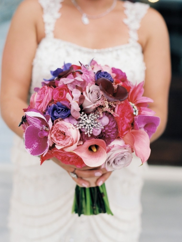 A Pink & Plum Modern Vintage Wedding