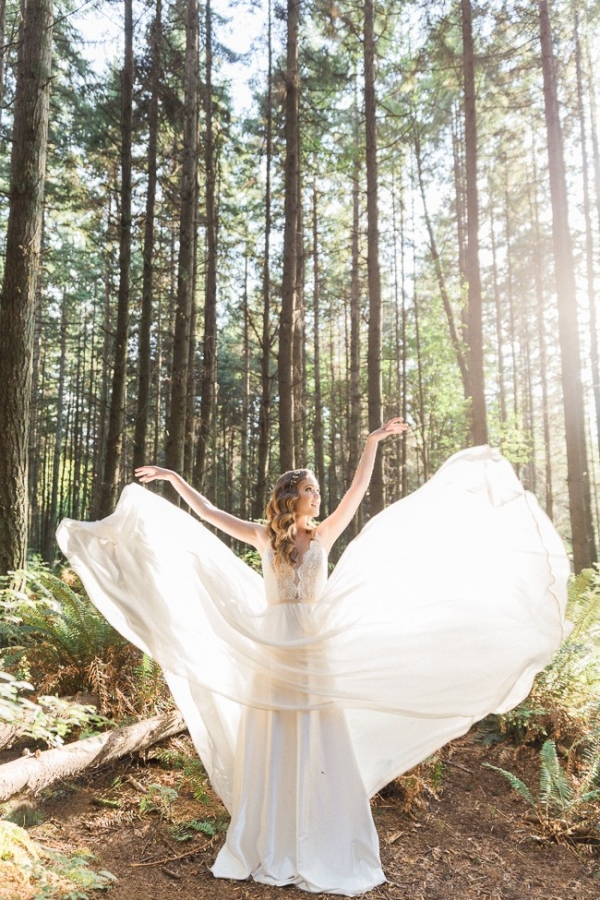 Ethereal Enchanted Forest Bridal Inspiration