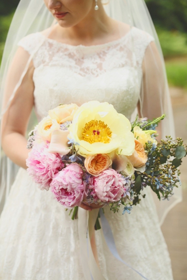 Pink and Yellow Garden Wedding