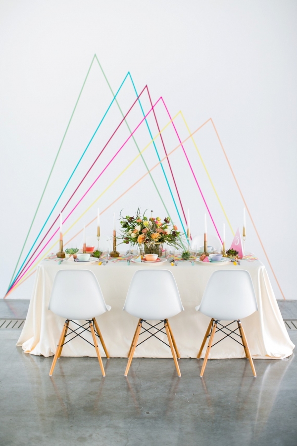 Spring Geometric Wedding Inspiration