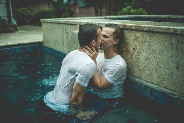 Sexy Swimming Pool Engagement Session