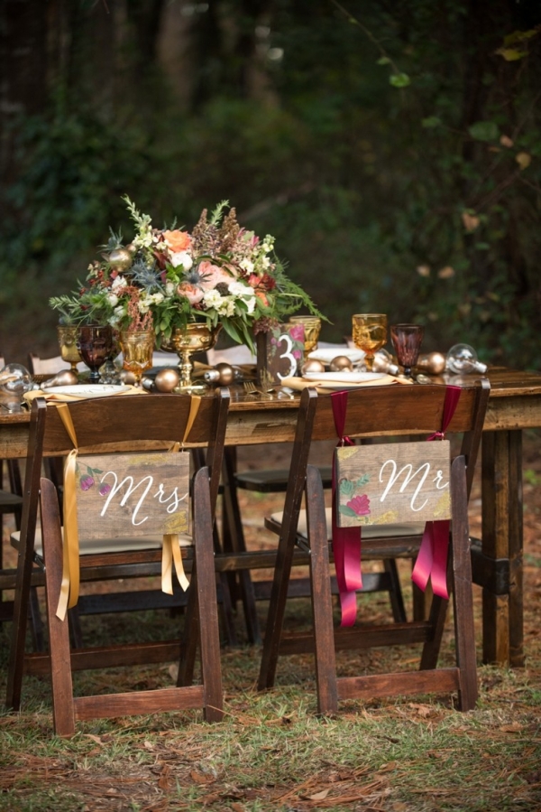 Eclectic Yellow, Plum, and Marsala Wedding Ideas