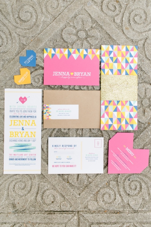 Eclectic & Colorful Geometric Wedding Ideas