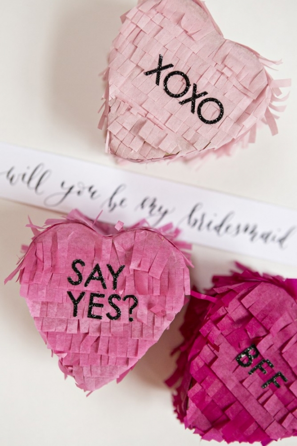 DIY Will You Be My Bridesmaid Pinata