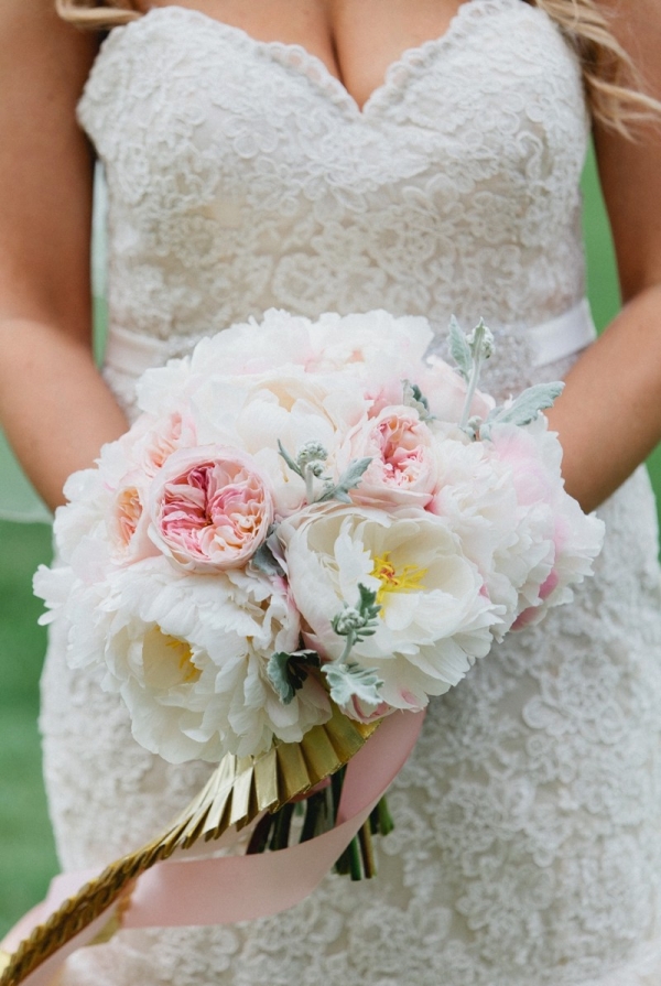 Romantic Blush, Mint, and Gold Wedding