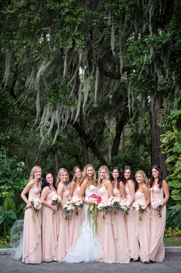 Soft Blush Floral Mission Inn Marina Wedding