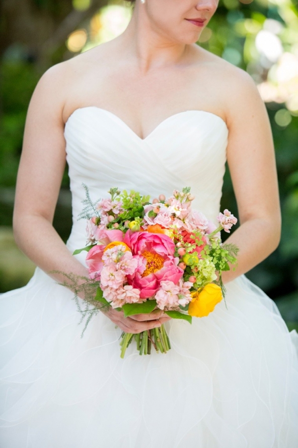 A Pink & Yellow Whimsical Wedding