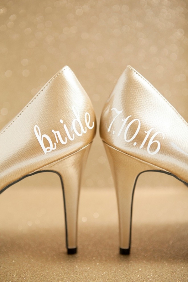 DIY Wedding Shoe Stickers