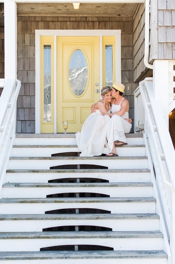 Colorful Pastel Outer Banks Wedding