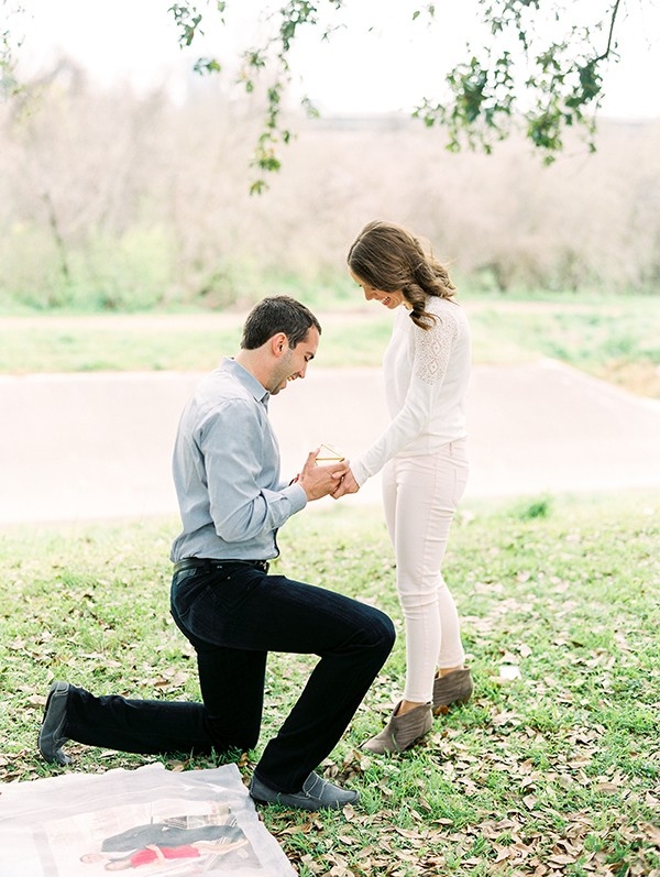 Romantic Styled Engagement with a Real Proposal