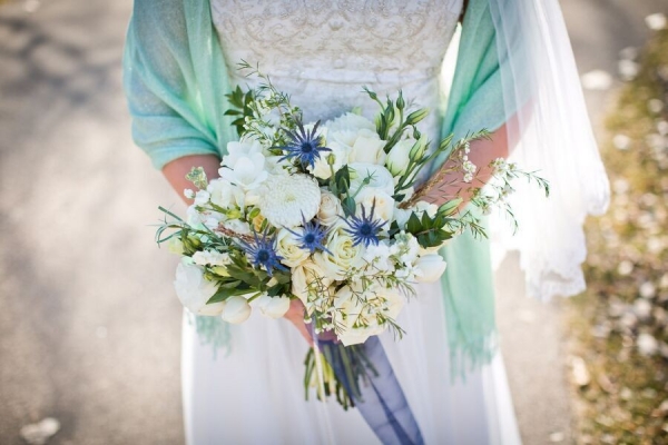 Pie Themed Aqua and Navy Wedding