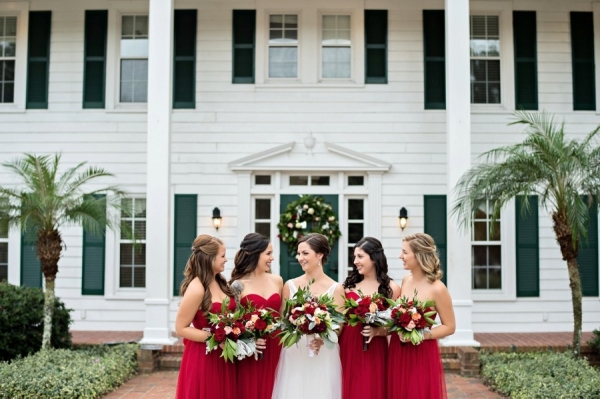 A Rustic & Romantic Red Wedding