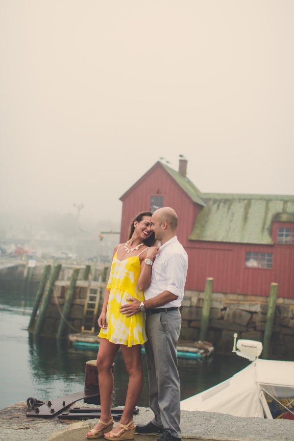 Foggy Sunrise Engagement Shoot on the Harbor