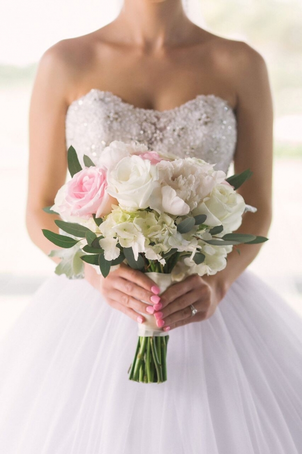 Blush, Ivory and Gold Romantic Florida Wedding