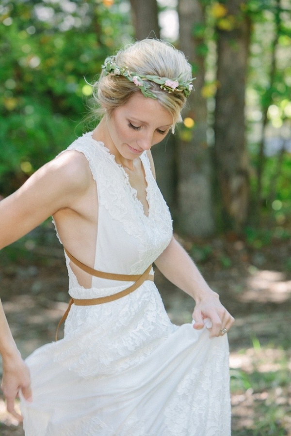 Beautiful + Organic Boho Backyard Wedding