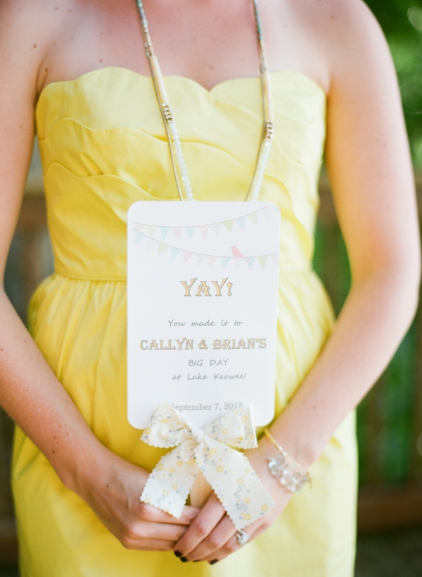 Perfectly Styled Yellow & Gray Lakeside Wedding