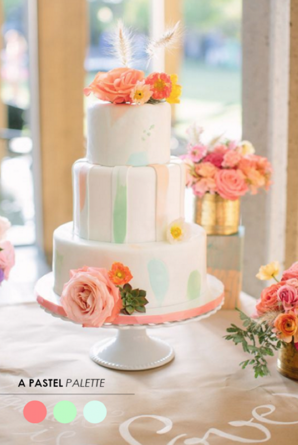 9 Color Inspiring Wedding Cakes