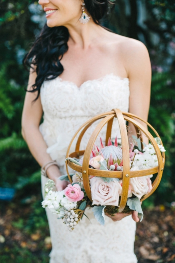 Eclectic Pink & Gray Garden Wedding