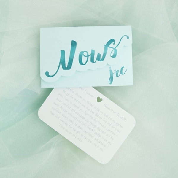 DIY Custom Vow Notebooks