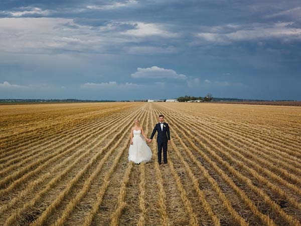 Chic Air Plane Hangar Wedding