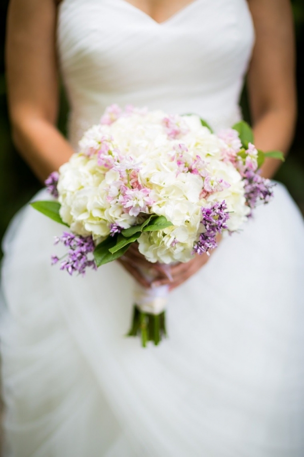 Elegant Garden Lavender and White Wedding