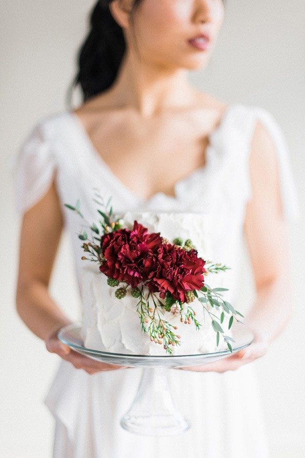 Graceful Burgundy and Blush Wedding Shoot