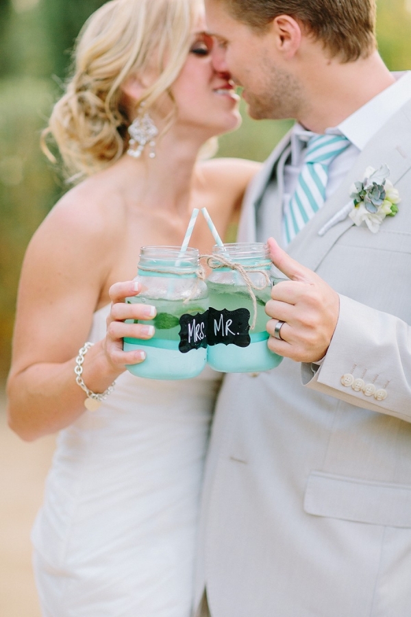 Turquoise & Ivory California Vineyard Wedding