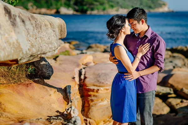 Sunset Island Engagement Shoot