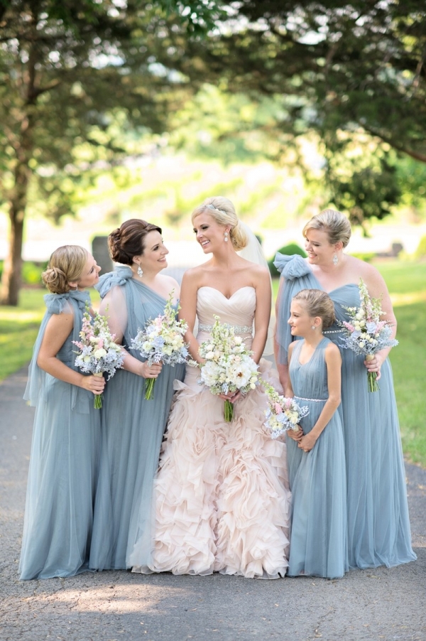 Romantic Blush & Blue Nashville Wedding