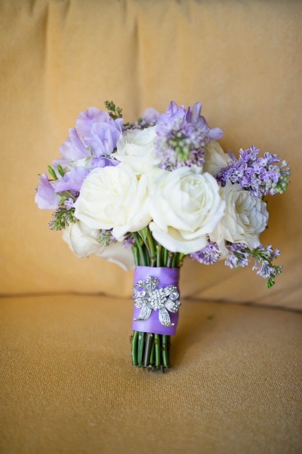 Chic Gold, Aqua, and Lavender Wedding