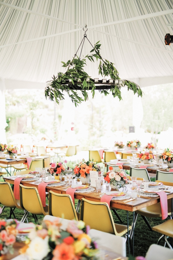 Bright and Creative Celebrity Palm Springs Wedding