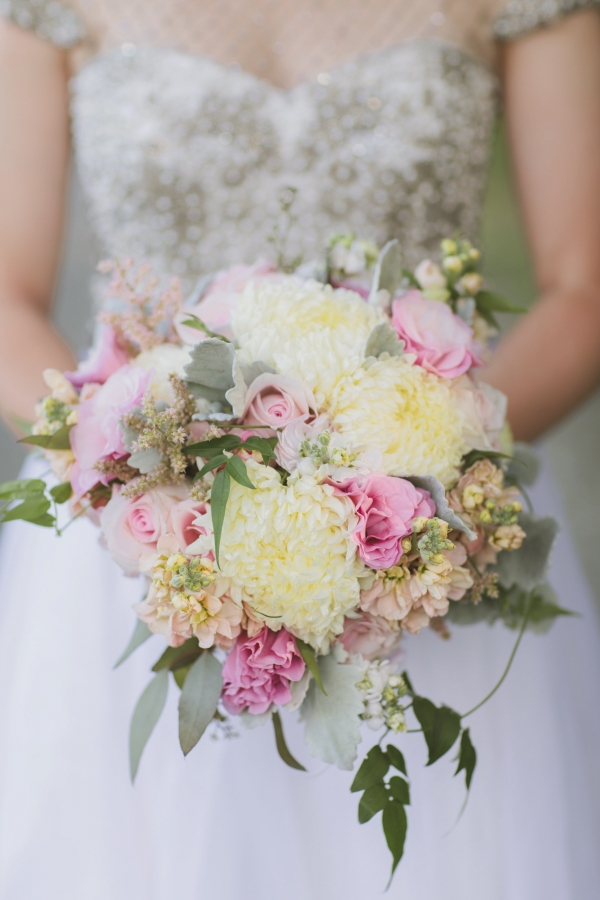 Elegant Pink & Gray Stevenson Ridge Wedding