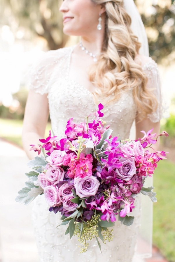 Chic Plum & Champagne Wedding