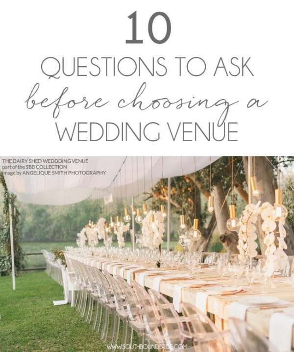 10 Questions to Ask Before a Wedding Venue Visit