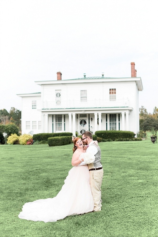 Pretty Pastel Pink and Lace Rustic Wedding