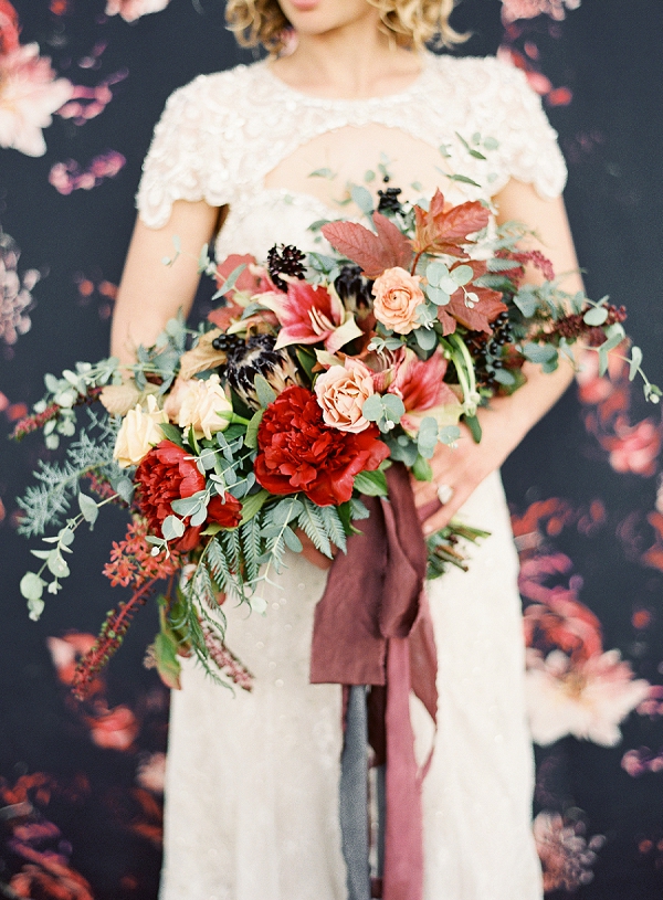 Rich and Moody Berry Wedding Inspiration