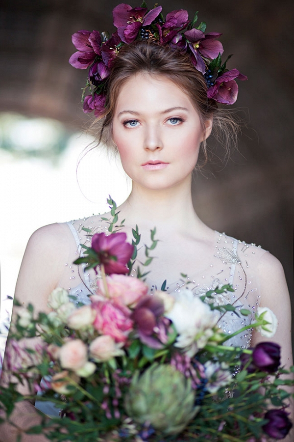 Moody Art Nouveau Inspired Bridal Style