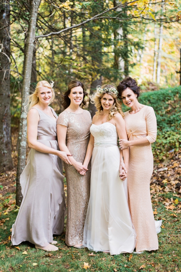 Neutral, Organic & Intimate Lakeside Wedding