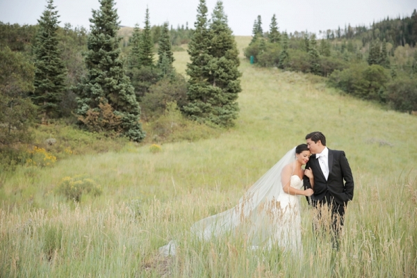 Romantic Blush and White Park City Wedding